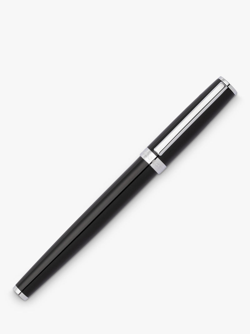 HUGO BOSS Icon Gear rollerball pen black (British brand)
