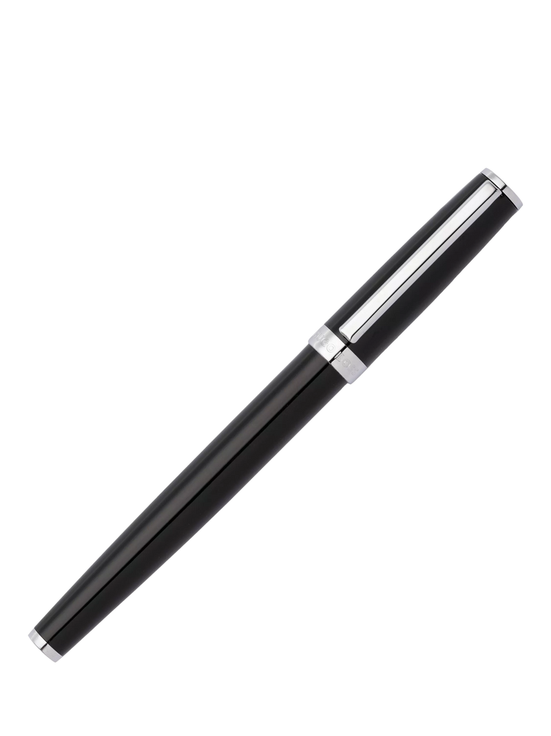 HUGO BOSS Icon Gear rollerball pen black (British brand)