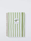 John Lewis A4 Olive Notebook, Green