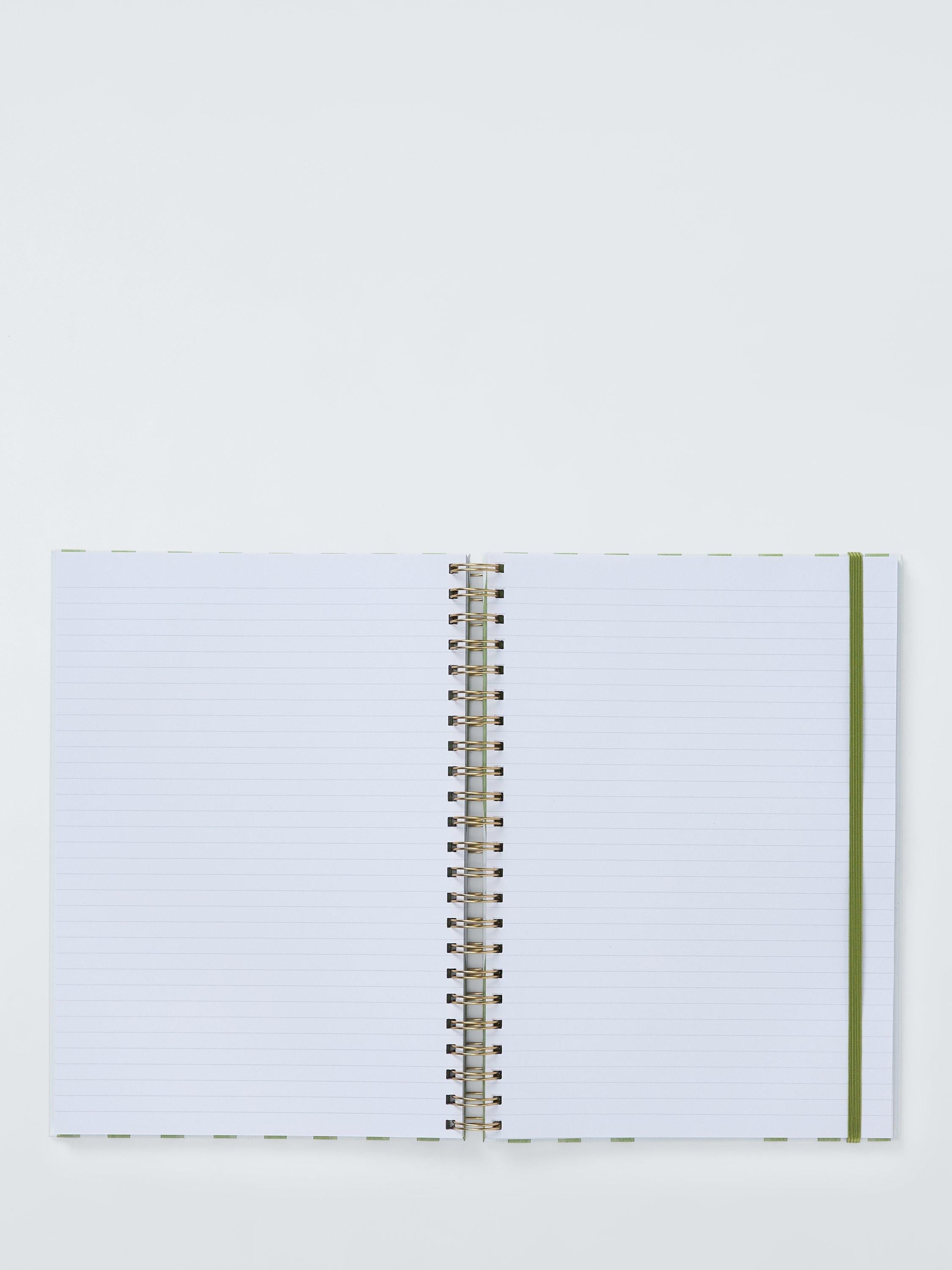 John Lewis olive green notebook A4, imported from the UK