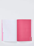 John Lewis B5 Stripe Bow Organiser in pink (British brand)