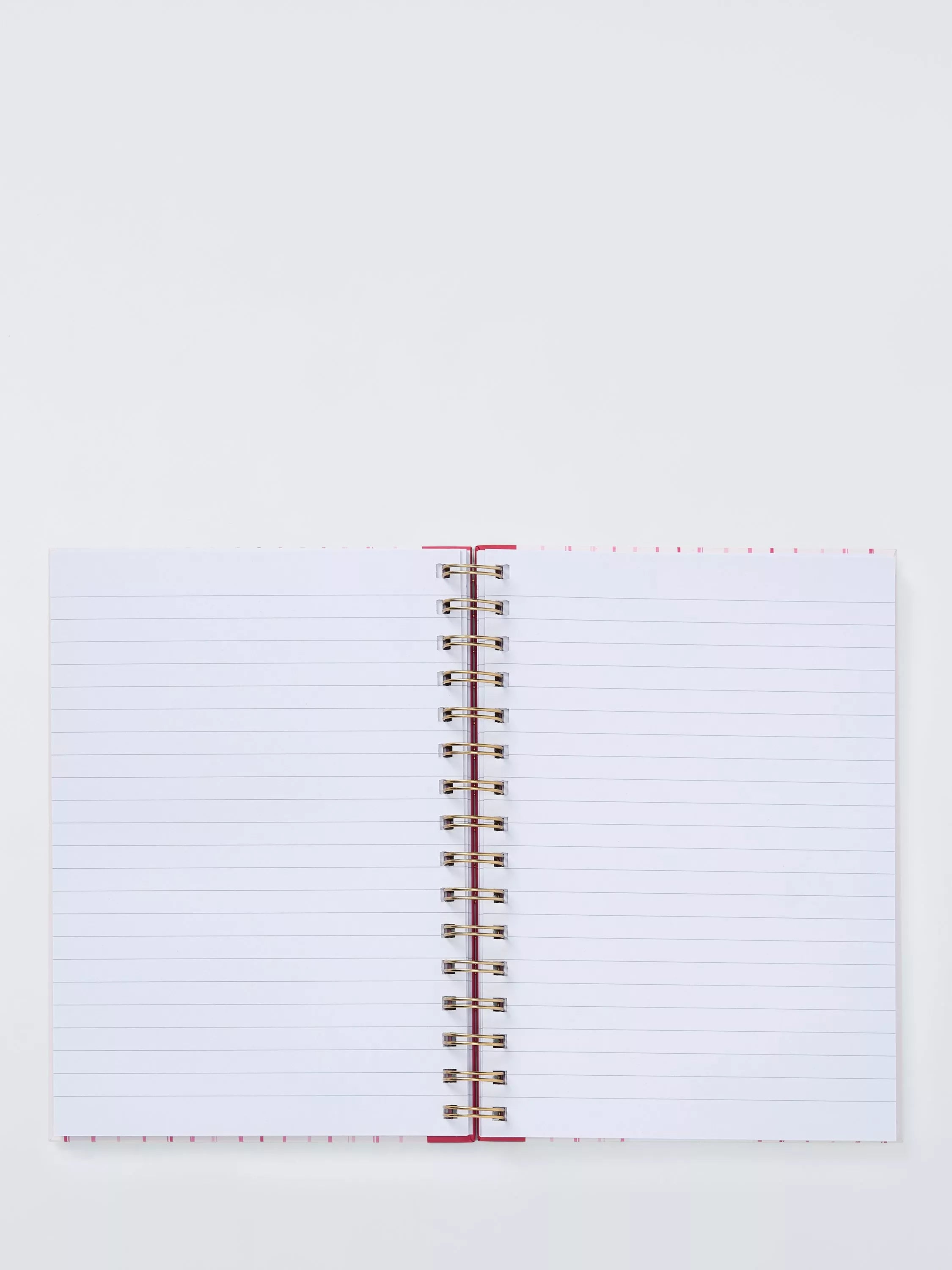 John Lewis pink stripe bow notebook A5, imported from the UK