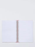John Lewis pink stripe bow notebook A5, imported from the UK