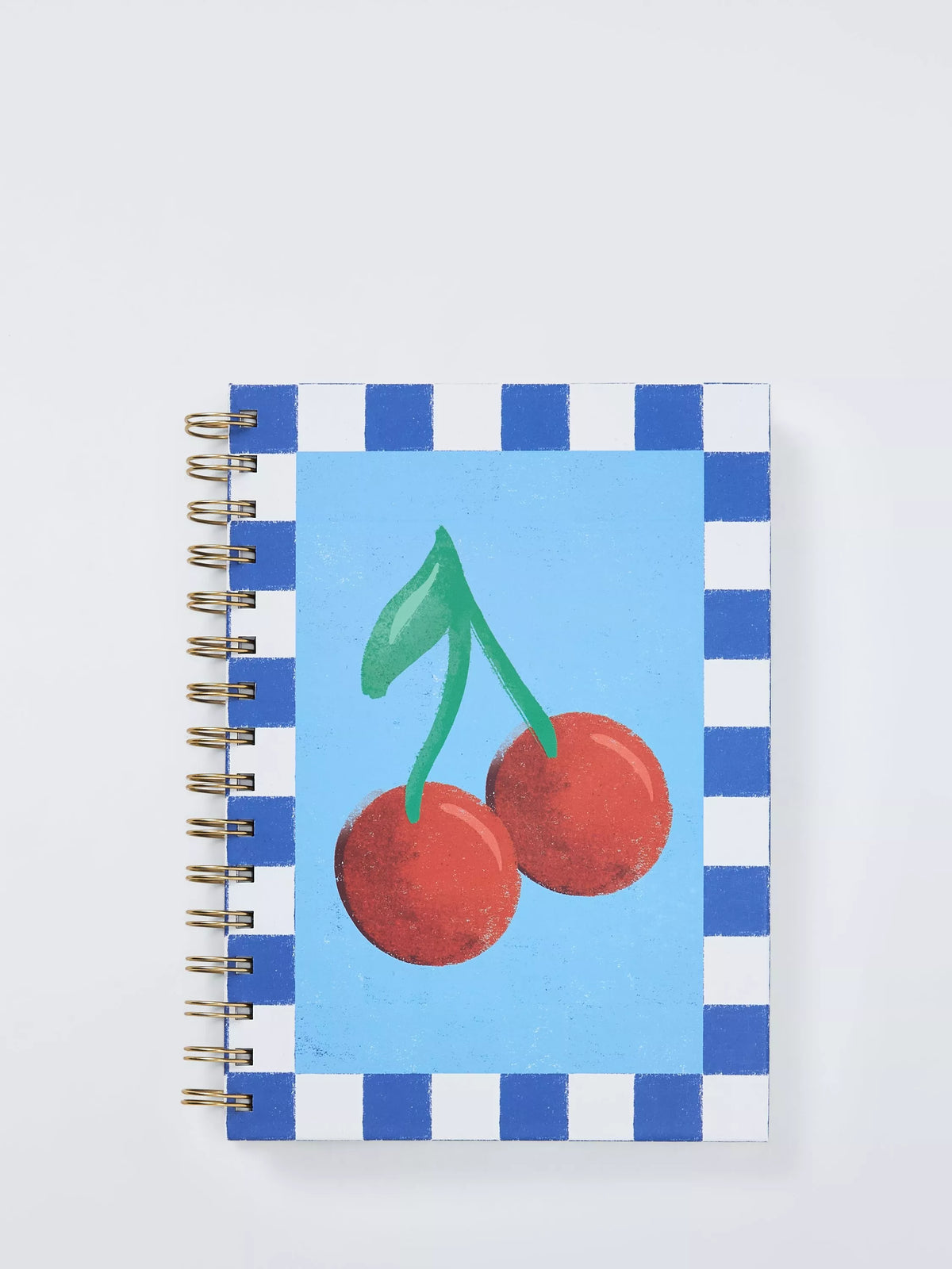 John Lewis Cherry notebook A5 blue (British brand)