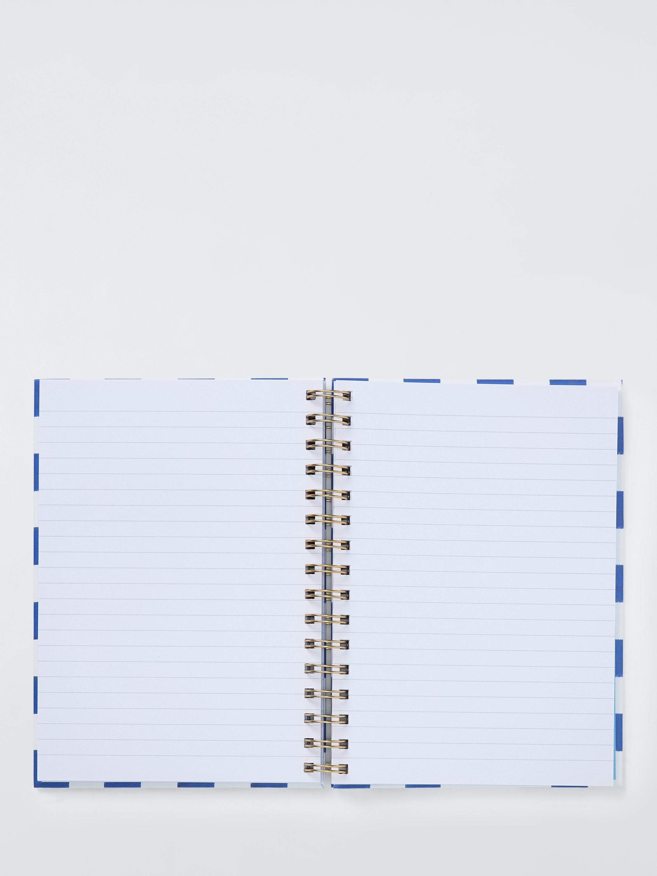 John Lewis Cherry notebook A5 blue (British brand)