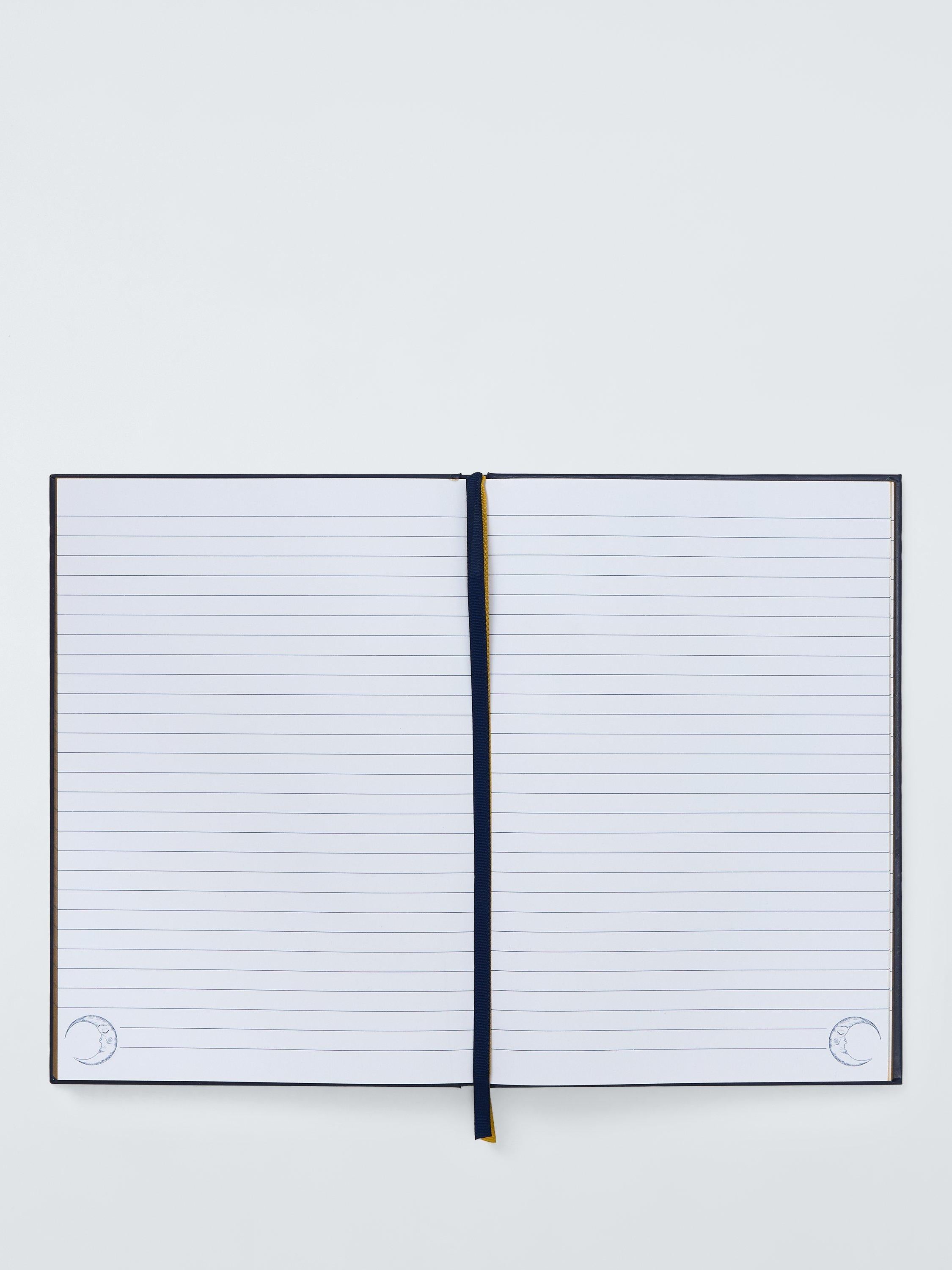 John Lewis B5 Midnight Notebook blue, lined pages (British brand)