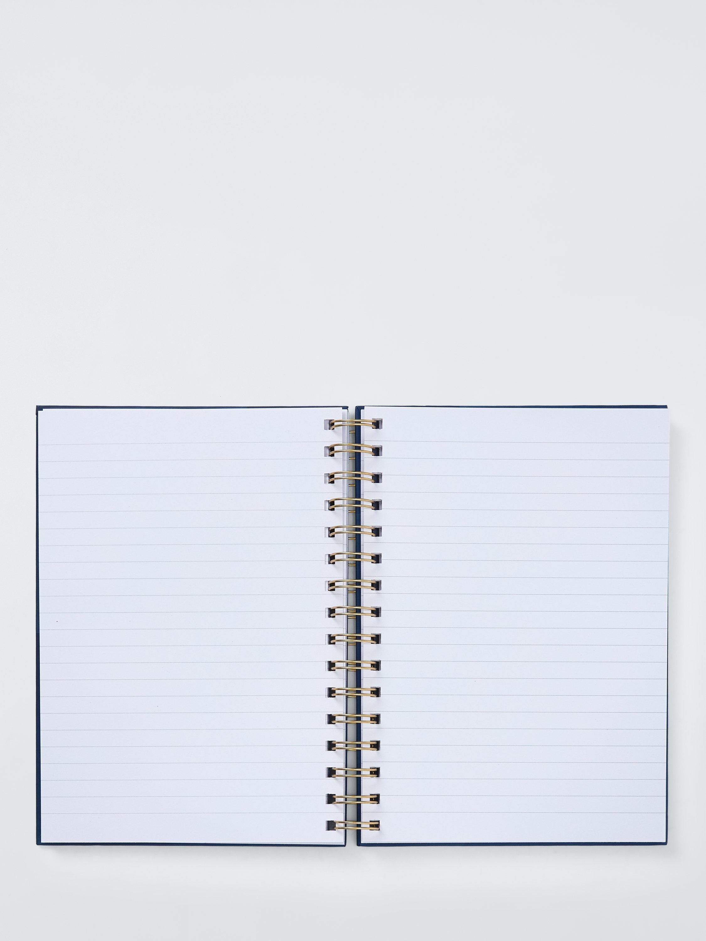 John Lewis A5 Stars Notebook in blue (British brand)
