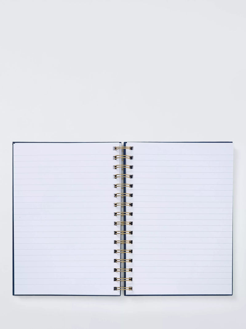 John Lewis A5 Stars Notebook in blue (British brand)