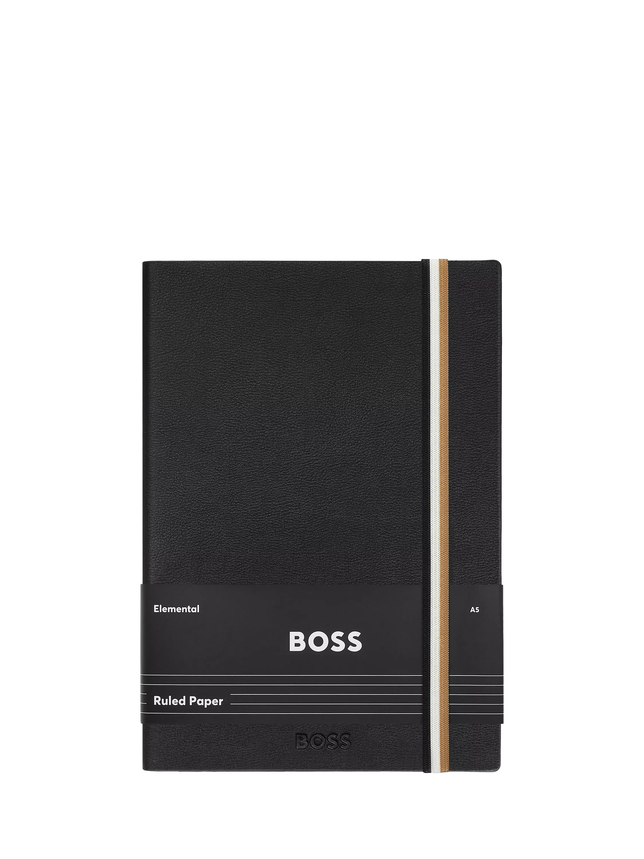 HUGO BOSS Iconic A5 Lined Notebook black, UK version