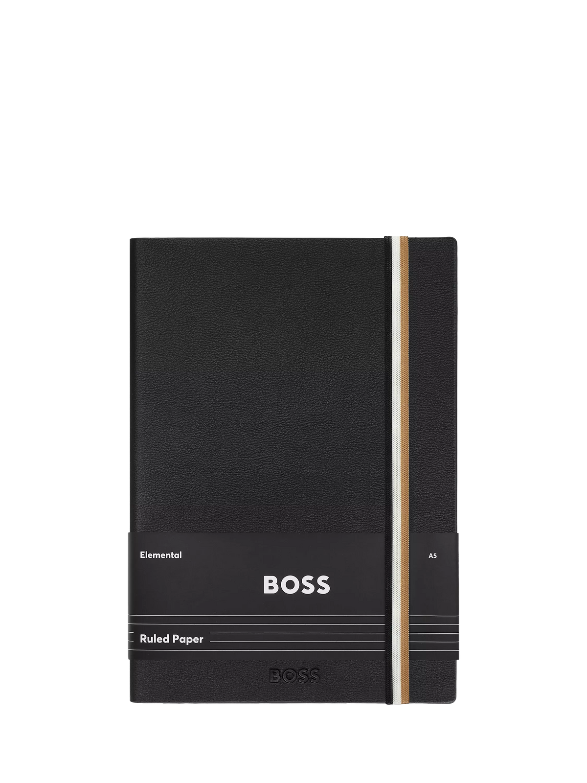 HUGO BOSS Iconic A5 Lined Notebook black, UK version