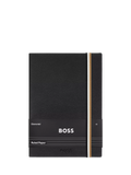HUGO BOSS Iconic A5 Lined Notebook black, UK version