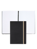 HUGO BOSS Iconic A5 Lined Notebook black, UK version
