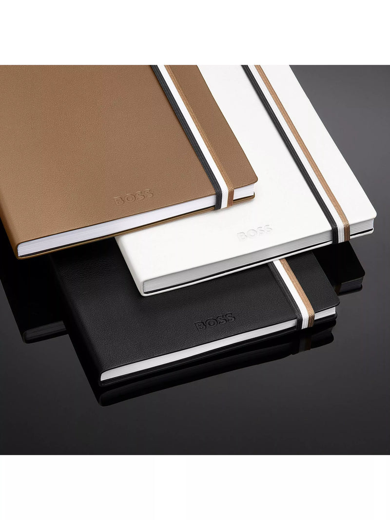 HUGO BOSS Iconic A5 Lined Notebook black, UK version