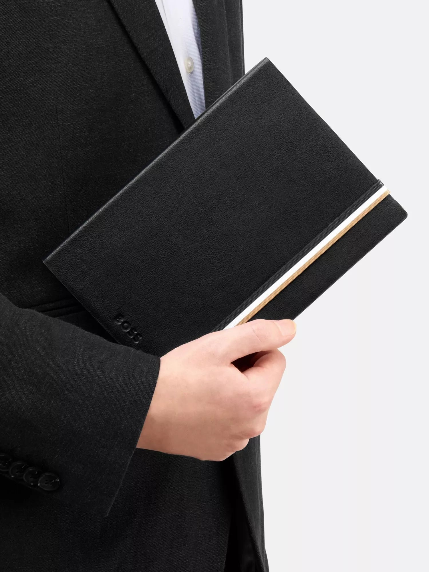 HUGO BOSS Iconic A5 Lined Notebook black, UK version
