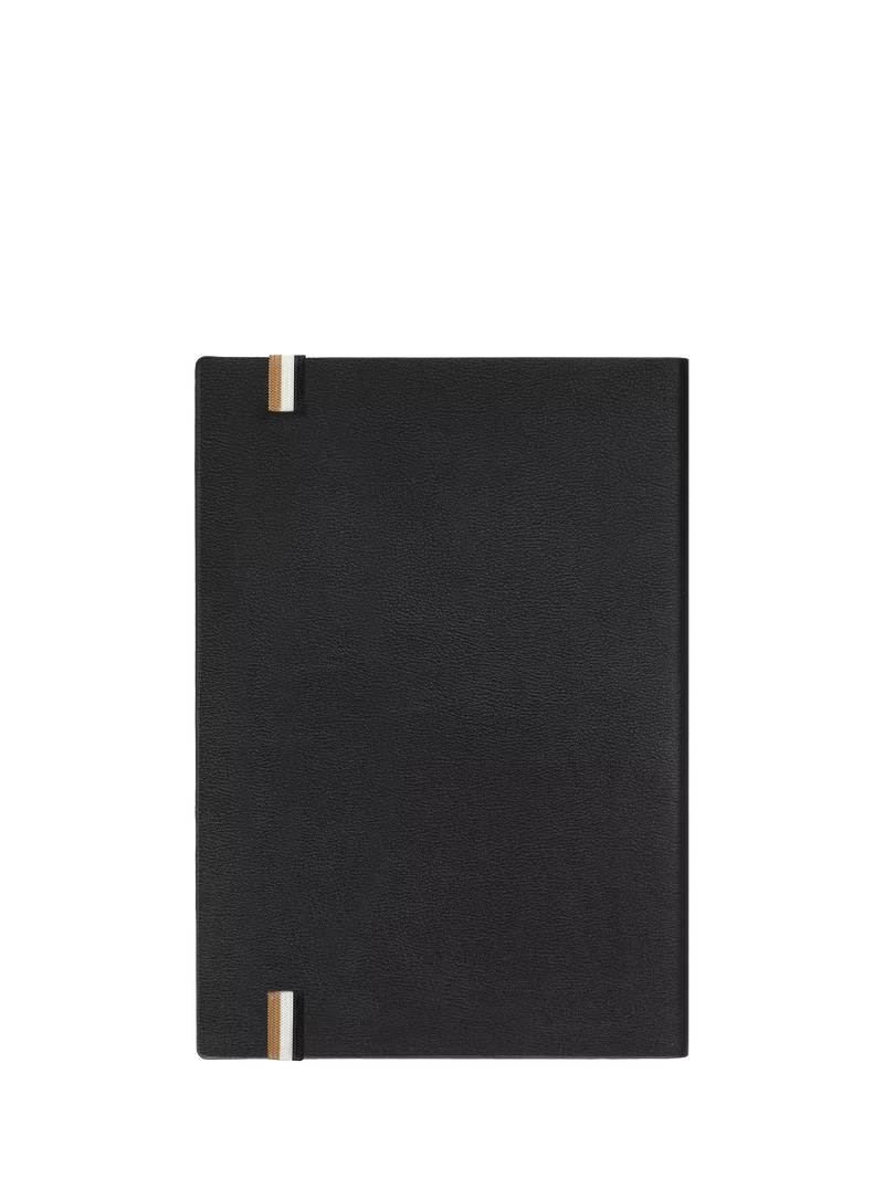HUGO BOSS Iconic A5 Lined Notebook black, UK version
