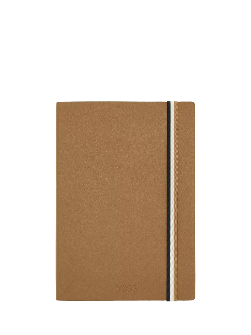 HUGO BOSS Iconic notebook Camel A5, imported from the UK