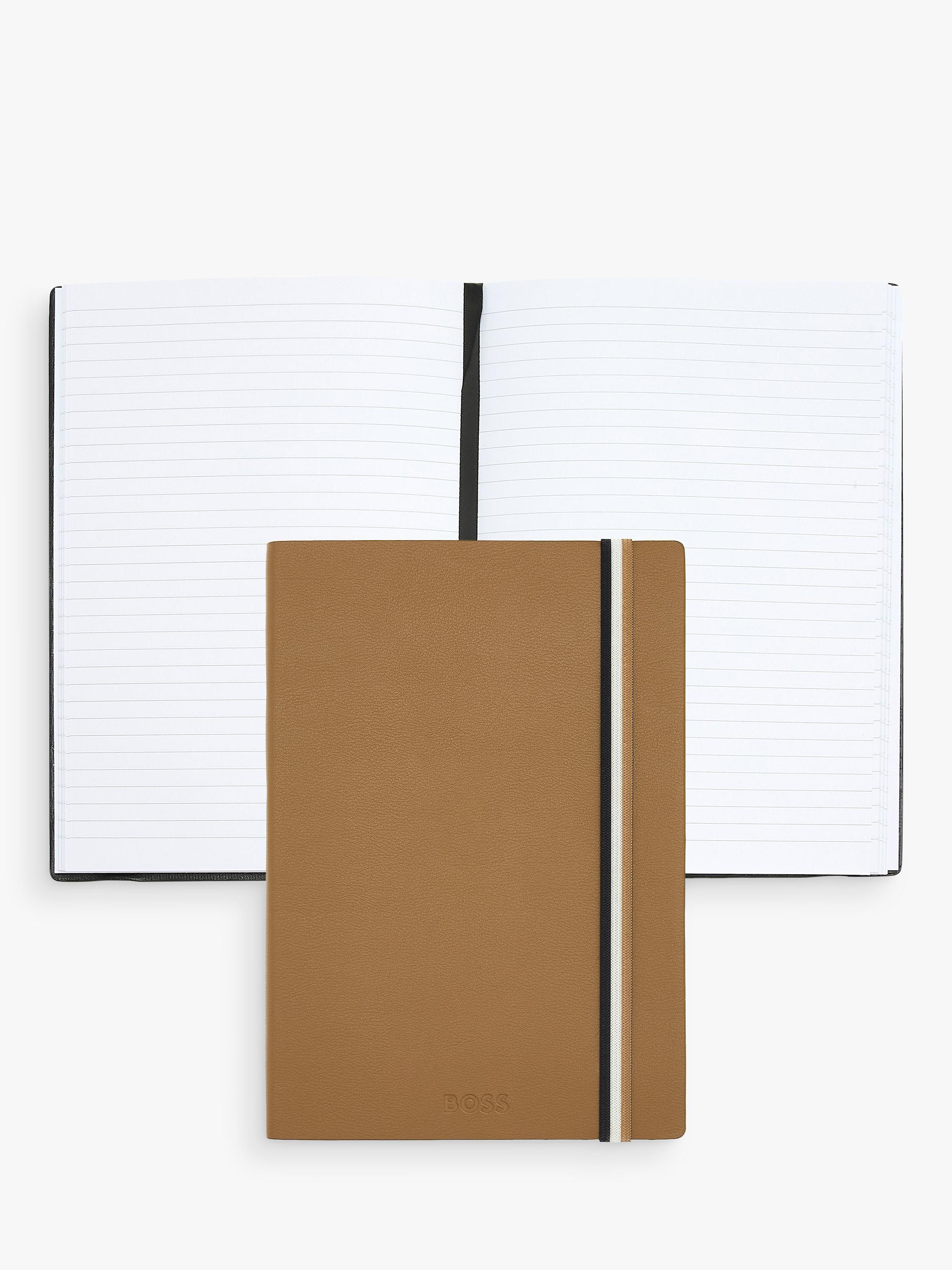 HUGO BOSS Iconic notebook Camel A5, imported from the UK