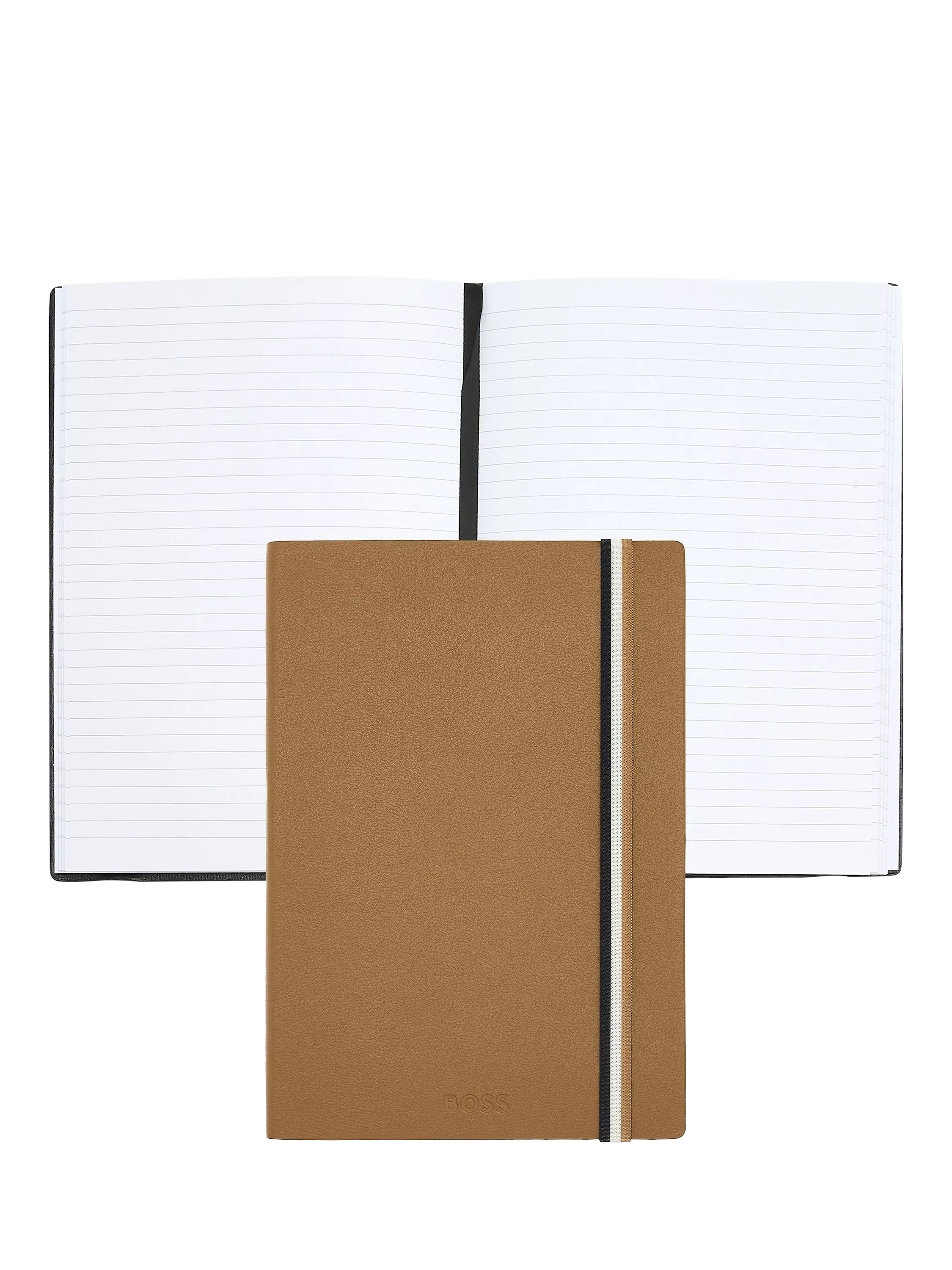 HUGO BOSS Iconic notebook Camel A5, imported from the UK