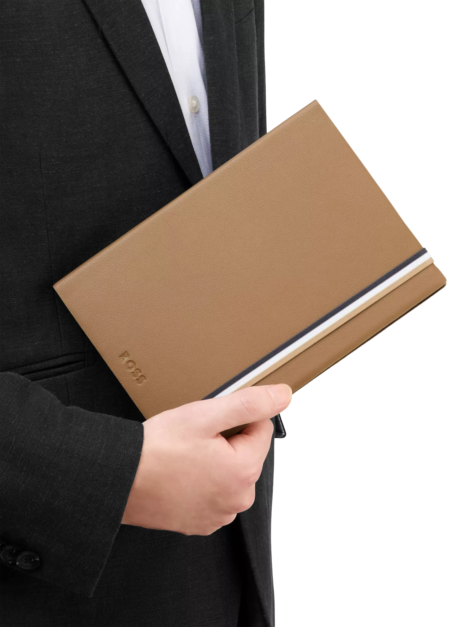 HUGO BOSS Iconic notebook Camel A5, imported from the UK