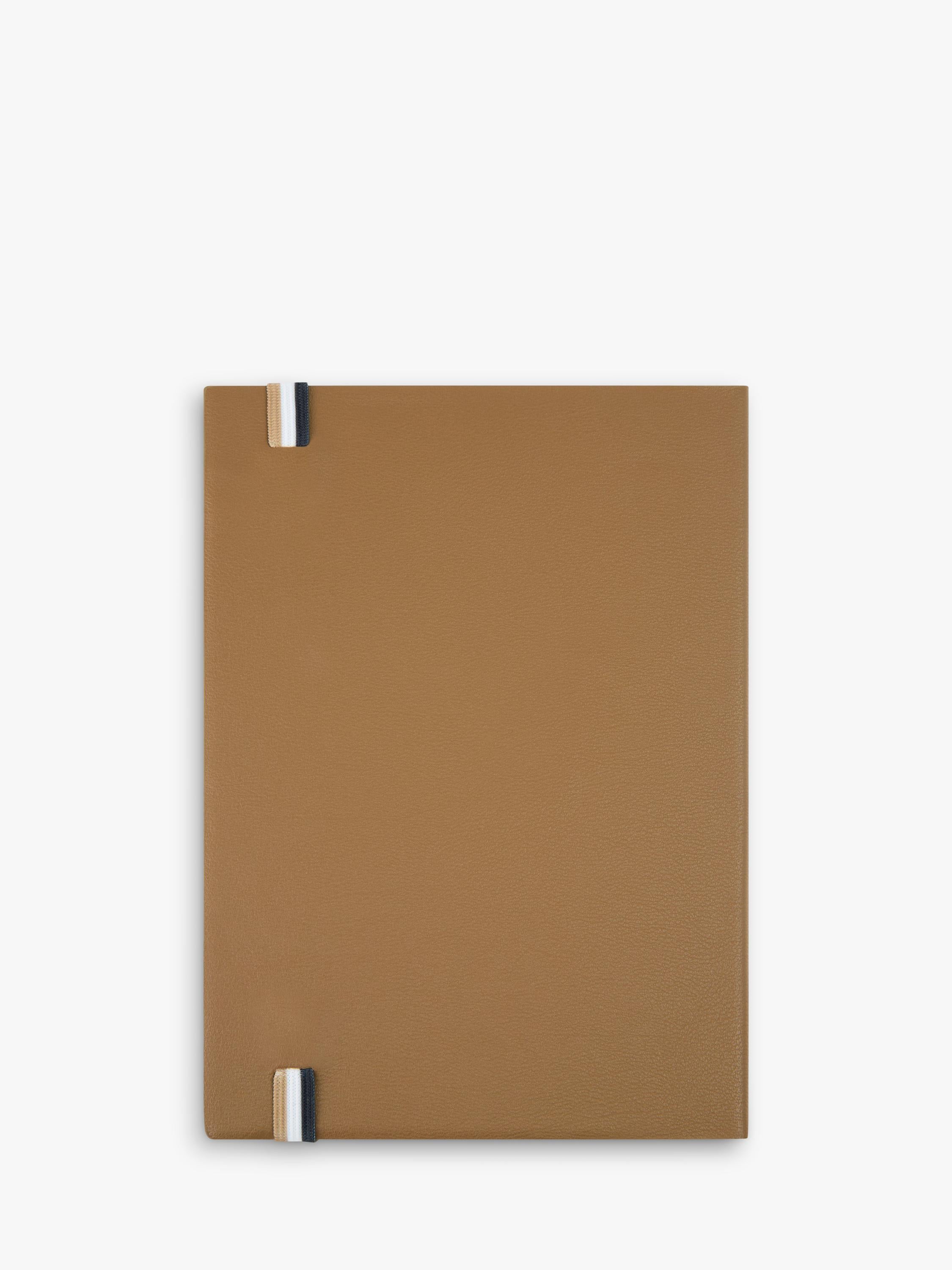 HUGO BOSS Iconic notebook Camel A5, imported from the UK