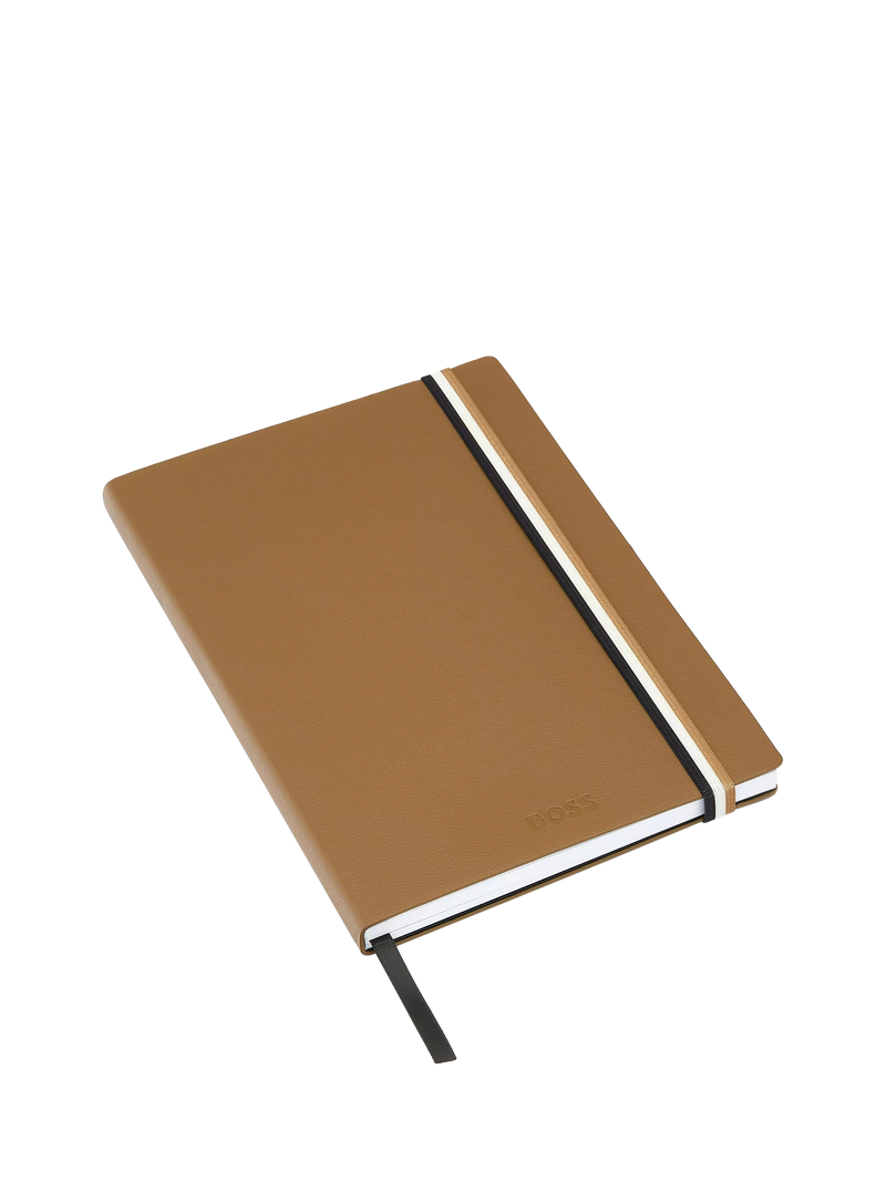 HUGO BOSS Iconic notebook Camel A5, imported from the UK