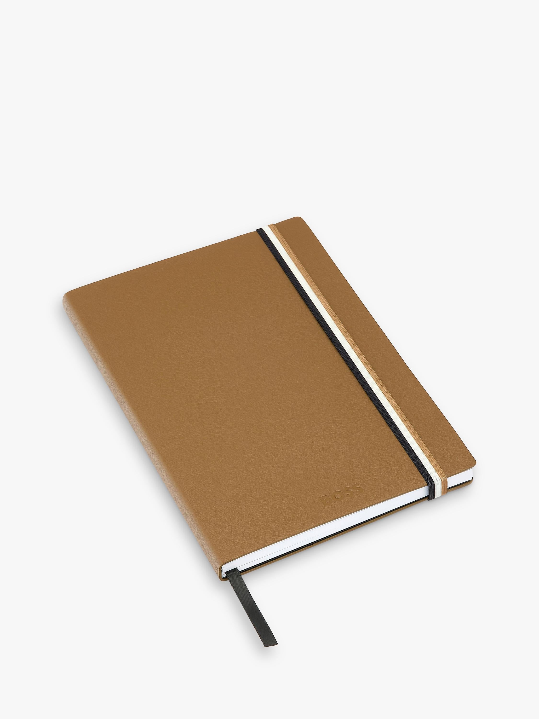 HUGO BOSS Iconic notebook Camel A5, imported from the UK
