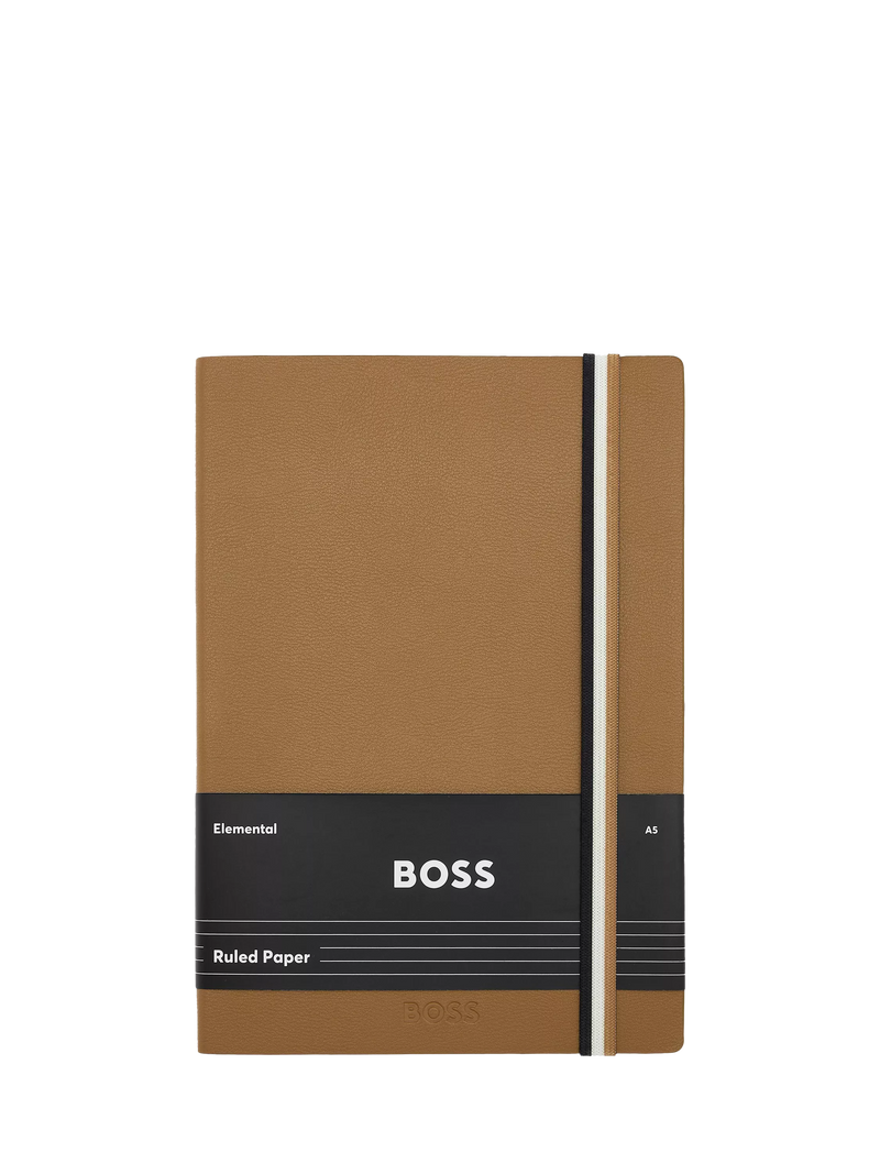 HUGO BOSS Iconic notebook Camel A5, imported from the UK