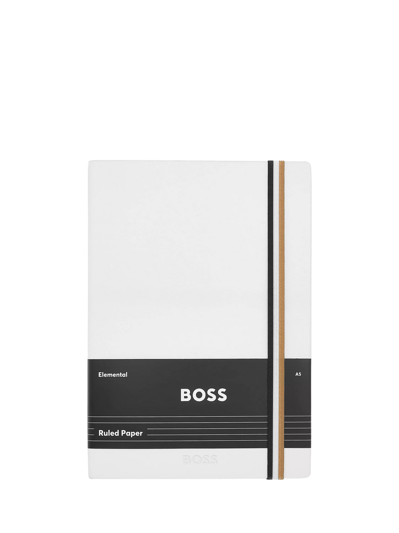 HUGO BOSS A5 Iconic Notebook White, UK version