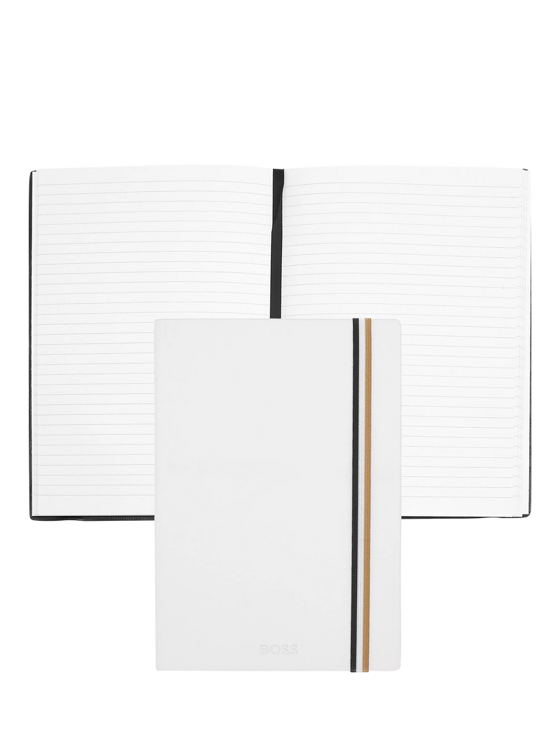 HUGO BOSS A5 Iconic Notebook White, UK version