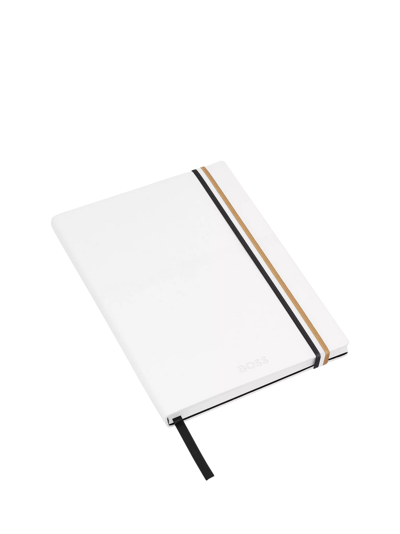HUGO BOSS A5 Iconic Notebook White, UK version