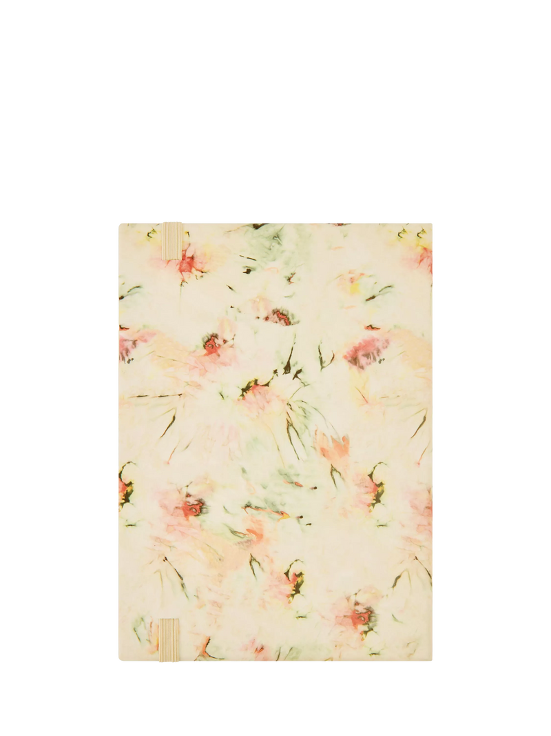 HUGO BOSS A5 tie-dye flower notebook cream, imported from the UK