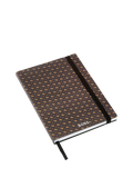 HUGO BOSS A5 Elemental Monogram notebook in camel, imported from the UK