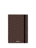 HUGO BOSS A5 Elemental Monogram notebook in camel, imported from the UK