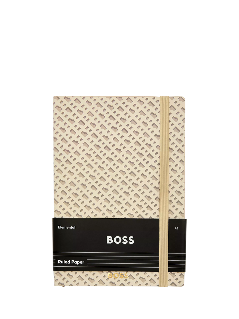 HUGO BOSS Elemental Monogram notebook A5 (British brand)