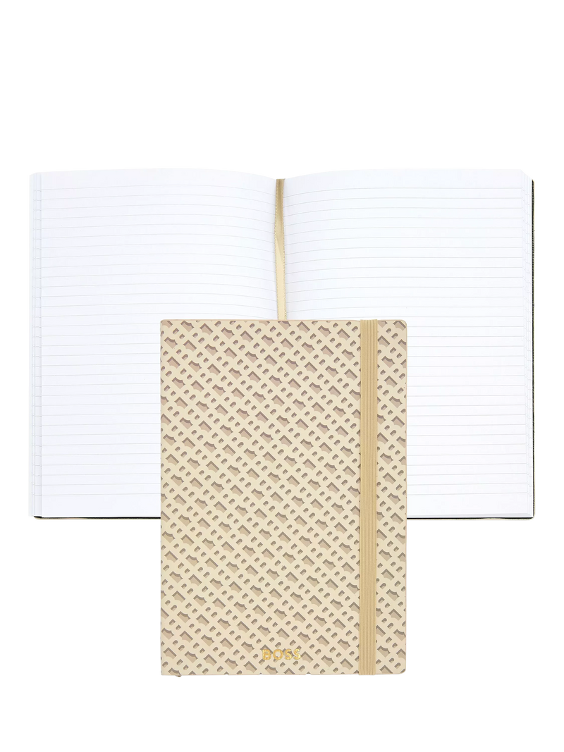 HUGO BOSS Elemental Monogram notebook A5 (British brand)