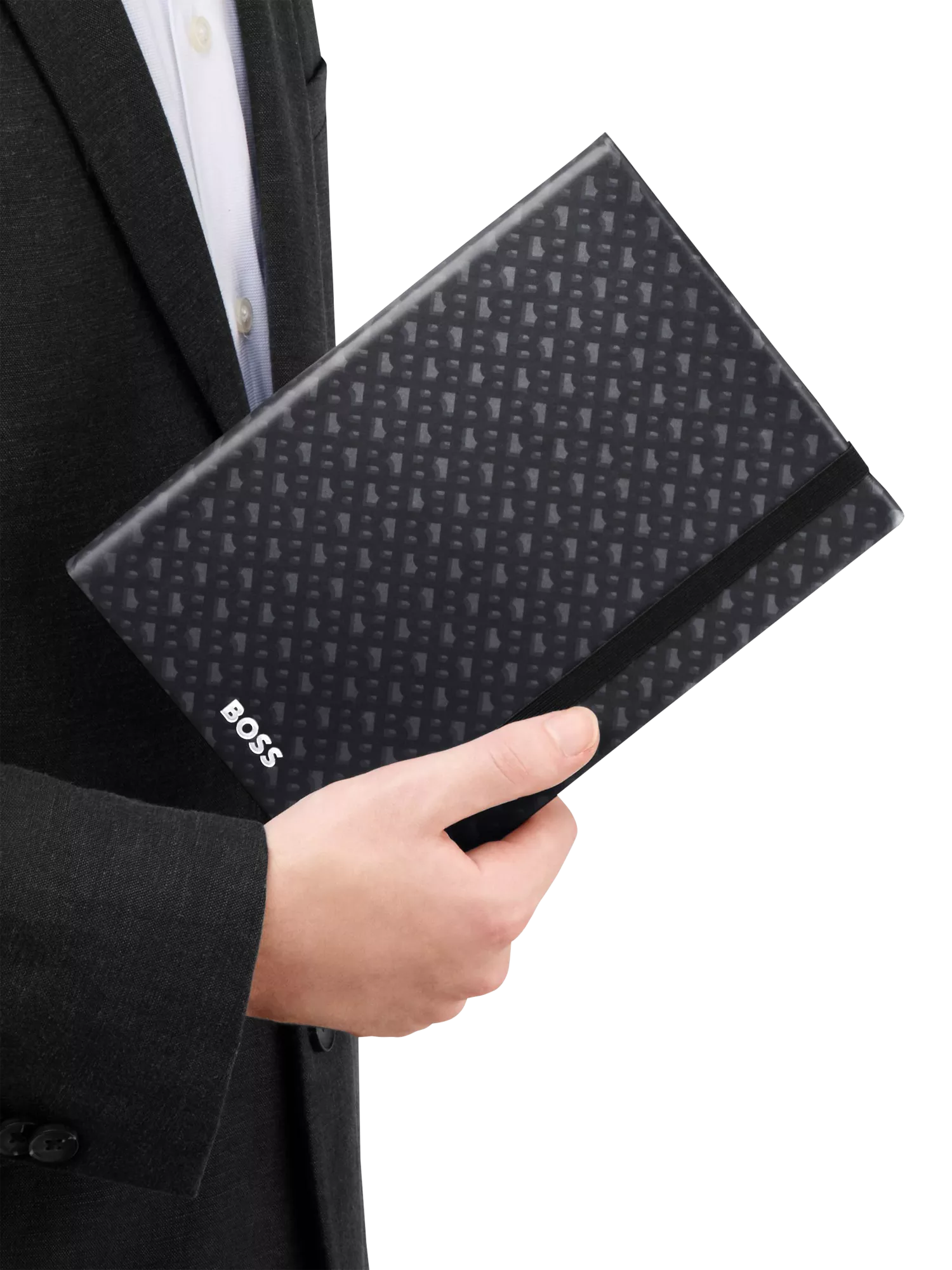 HUGO BOSS A5 Elemental Monogram Notebook - British product
