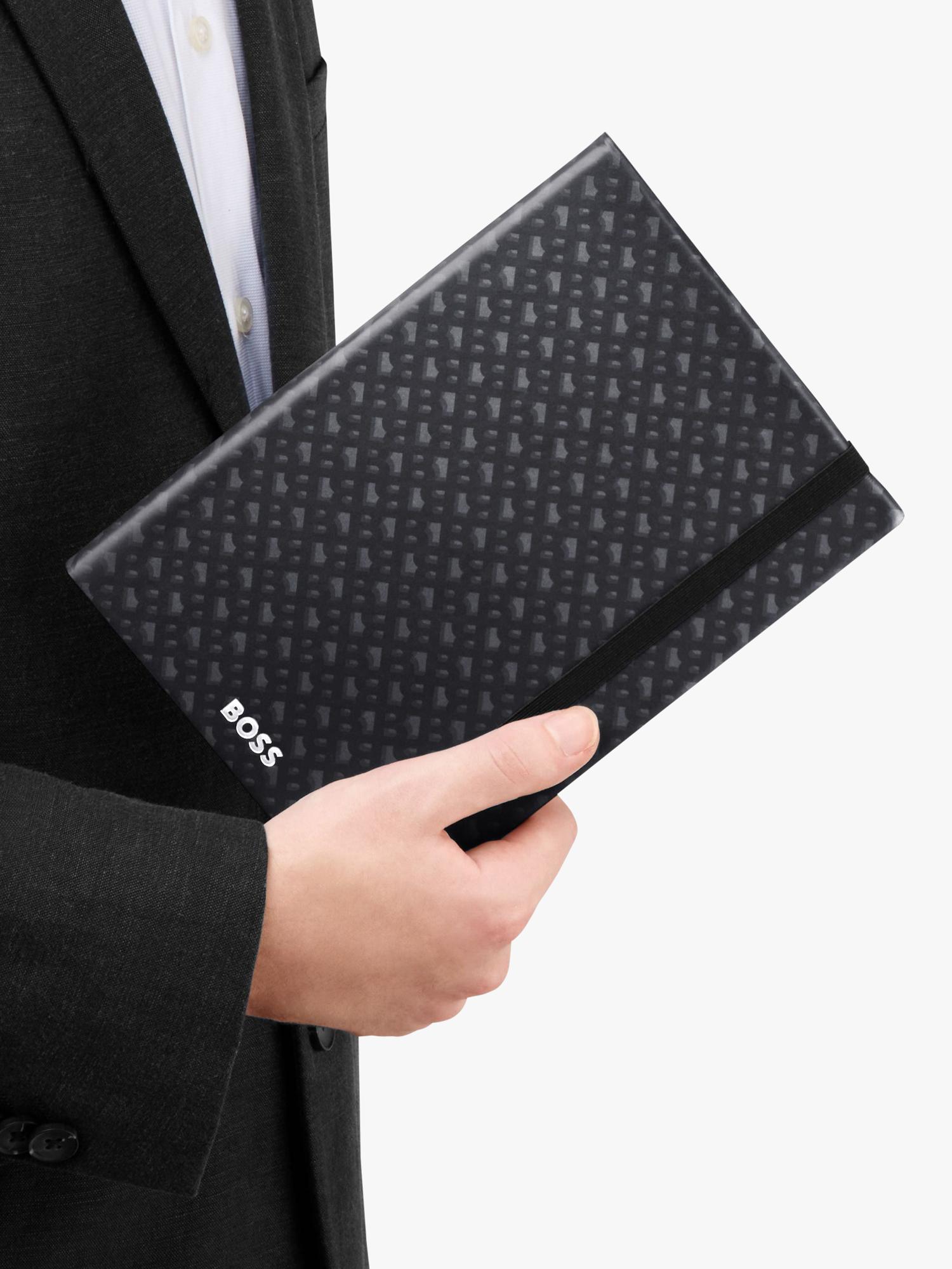 HUGO BOSS A5 Elemental Monogram Notebook - British product