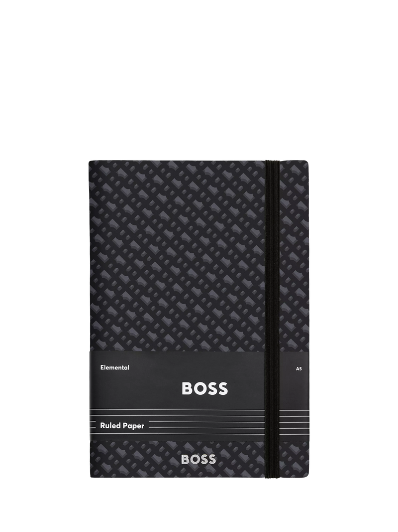 HUGO BOSS A5 Elemental Monogram Notebook - British product