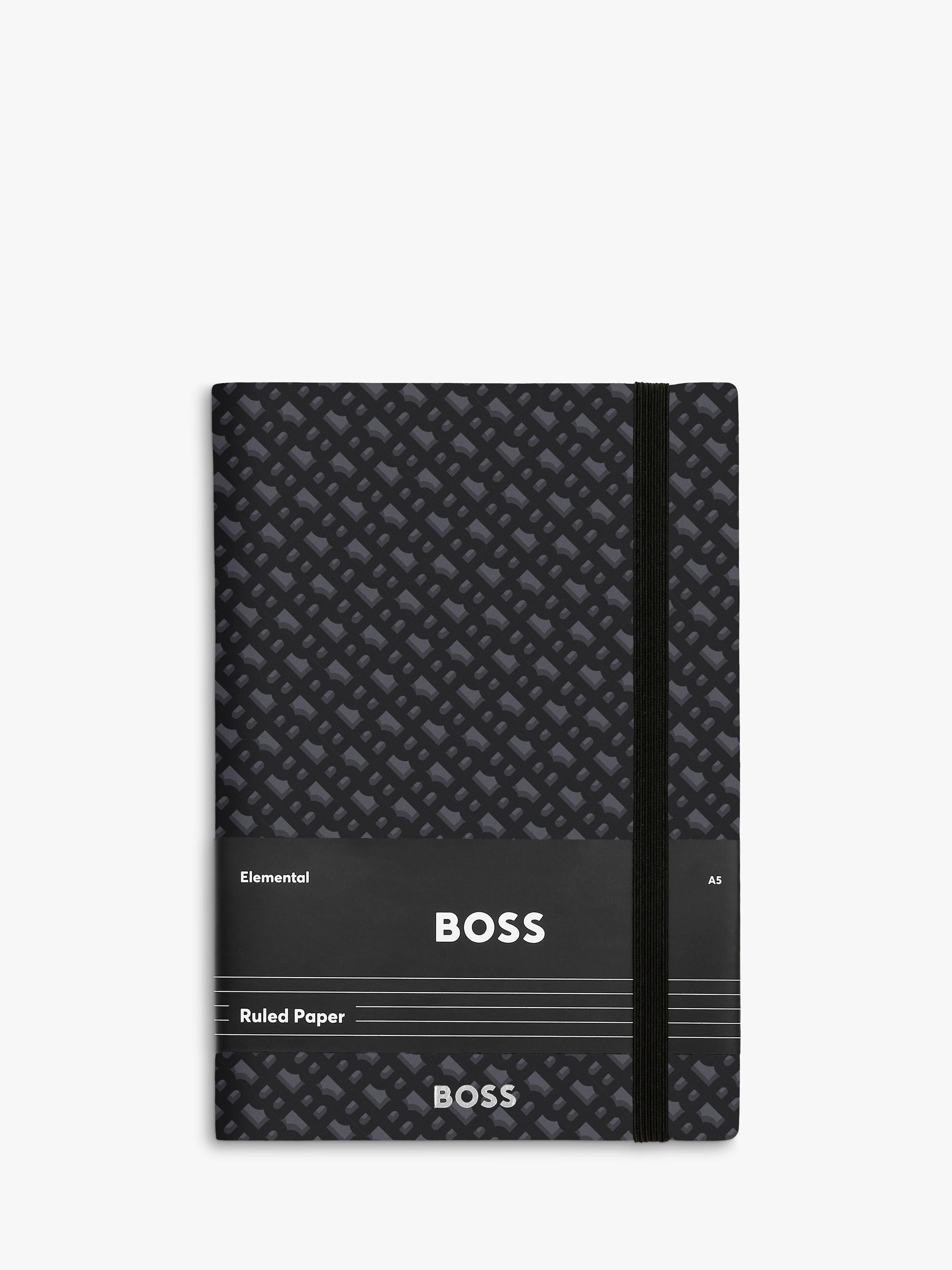 HUGO BOSS A5 Elemental Monogram Notebook - British product