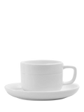 OMADA porcelain cup and saucer set white 290ml - British product