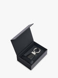 Hugo Boss Double B keyring black chrome, imported from the UK