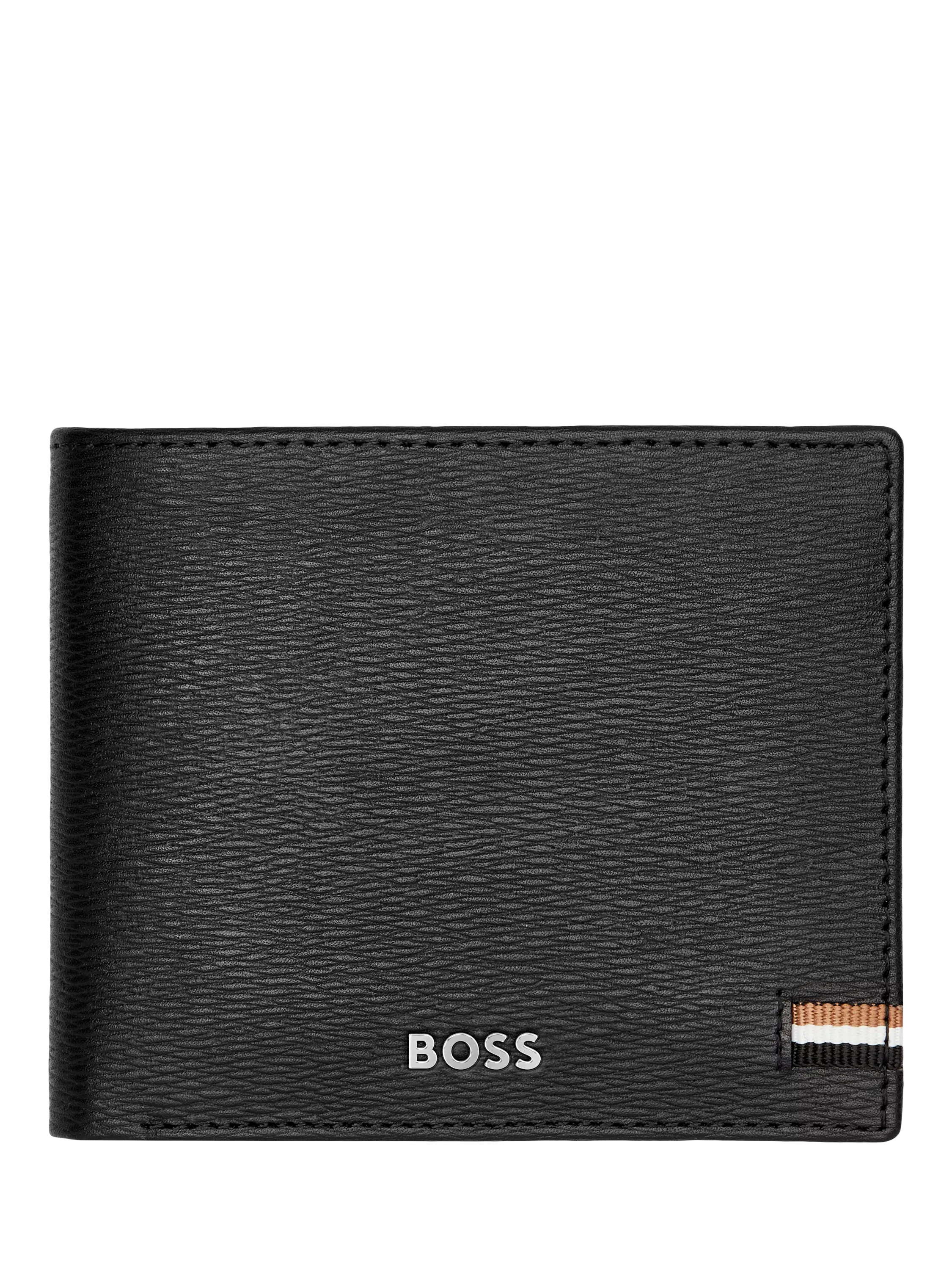 HUGO BOSS Iconic Leather Wallet Black 115mm - British product