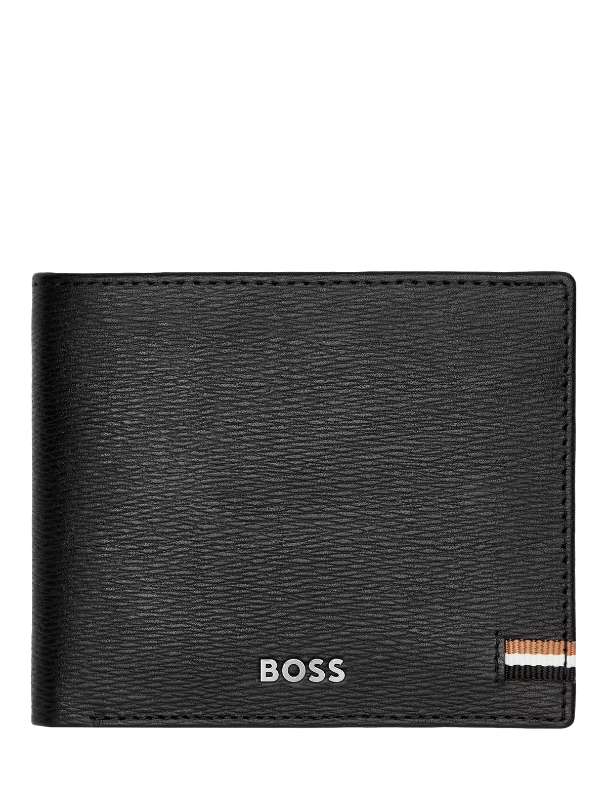 HUGO BOSS Iconic Leather Wallet Black 115mm - British product