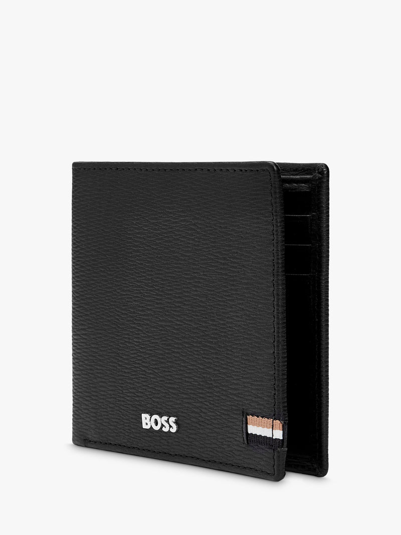 HUGO BOSS Iconic Leather Wallet Black 115mm - British product