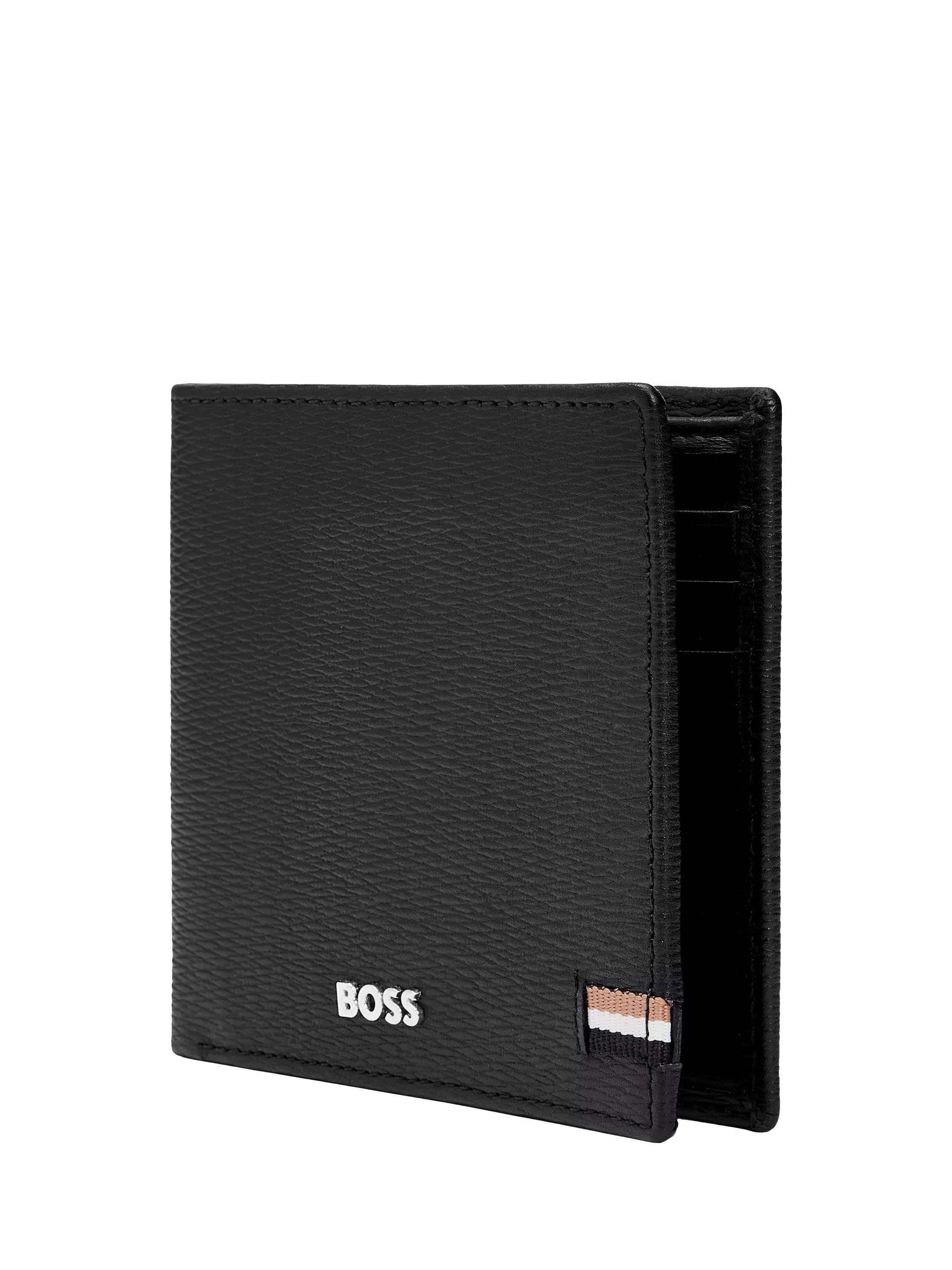 HUGO BOSS Iconic Leather Wallet Black 115mm - British product