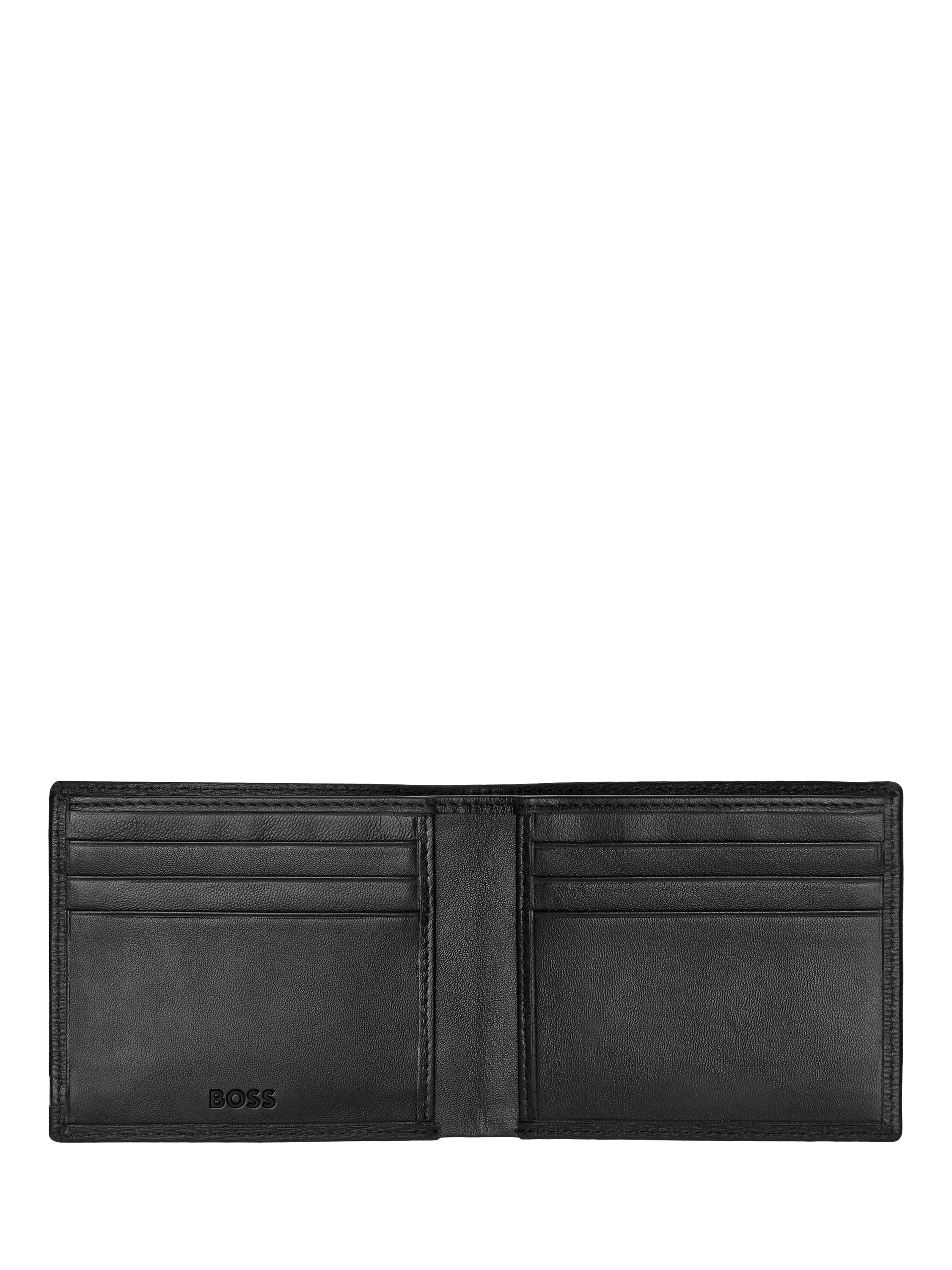 HUGO BOSS Iconic Leather Wallet Black 115mm - British product