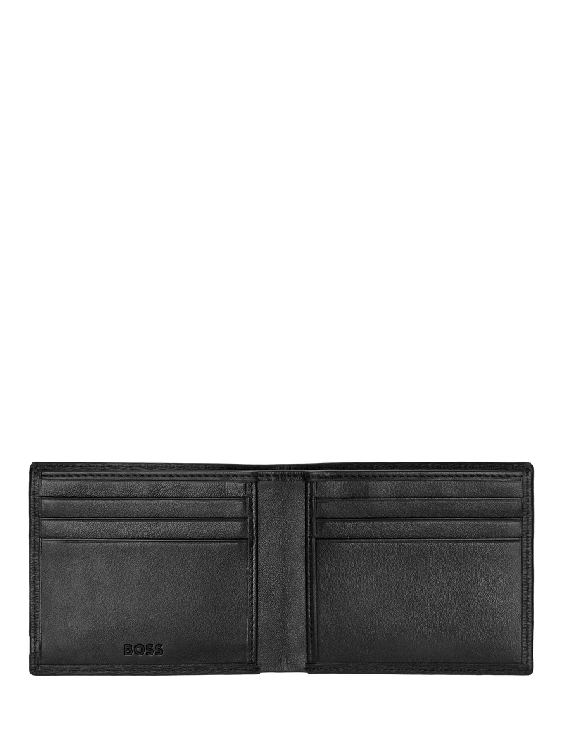 HUGO BOSS Iconic Leather Wallet Black 115mm - British product