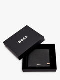 HUGO BOSS Iconic Leather Wallet Black 115mm - British product