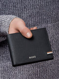 HUGO BOSS Iconic Leather Wallet Black 115mm - British product