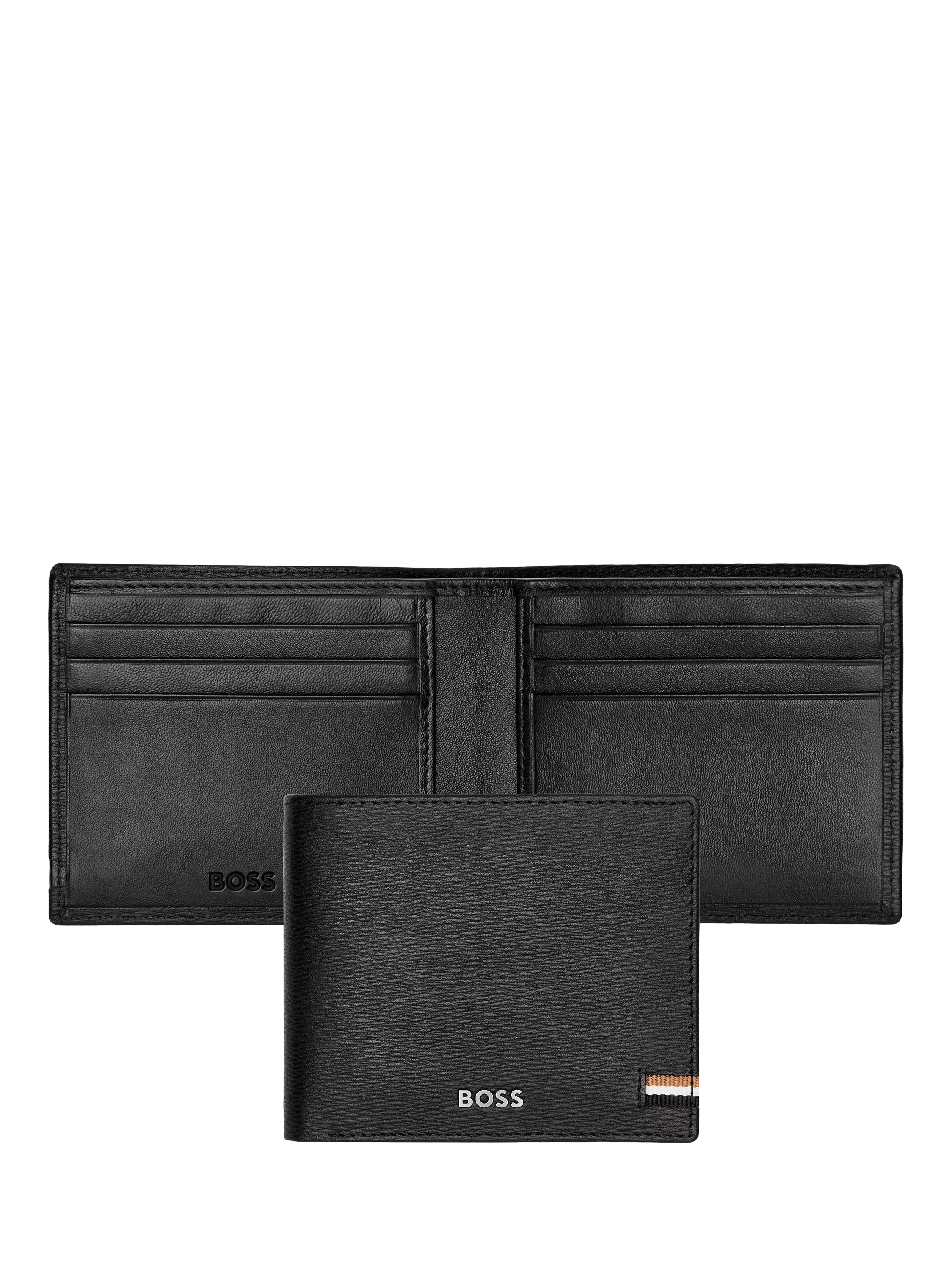 HUGO BOSS Iconic Leather Wallet Black 115mm - British product